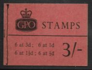 M38 3 - Sept 1961 Wilding AVC GPO Avert booklet -  No stamps