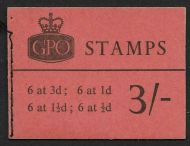 M57 3 - Apr 1963 Wilding AVC GPO Avert booklet - No Stamps