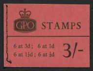 M68 3 - May 1964 Wilding AVC GPO Avert booklet -  No stamps