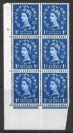 1d Wilding Edward Wmk Cylinder 4 Dot perf type A(E/I) UNMOUNTED MINT