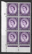 1957 3d Edward Graphite cylinder 11 No Dot perf type C(E/P) UNMOUNTED MINT/MNH