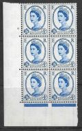 1958 4d Graphite cylinder 6 No Dot perf type A(E/I) UNMOUNTED MINT/MNH