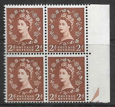 S38o 2d Wilding with listed variety - white flaw on crown UNMOUNTED MINT
