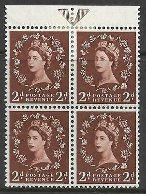 S37i 2d Wilding Edward Crown with listed shamrock-Diadem flaw MOUNTED MINT