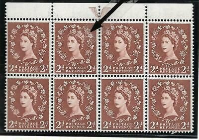 S38j 2d Wilding Edward Crown with Shamrock-diadem flaw UNMOUNTED MINT