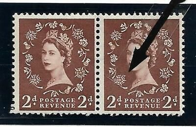 S36i 2d Wilding Tudor Crown with variety - Dot on Rose UNMOUNTED MINT/MNH
