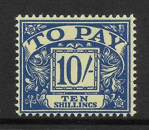Sg D67a 10 - QE II Multi Crowns Postage Due wmk inverted UNMOUNTED MINT