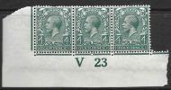 N23(1) 4d Grey Green Royal Cypher control V23 imperf UNMOUNTED MINT