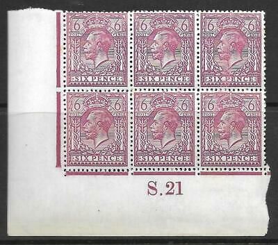 N26(6) 6d Purple Royal Cypher control S Dot 21 imperf UNMOUNTED MINT