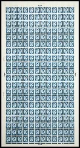 XN17 1 6 N.Ireland Regional Cyl 1 No Dot - Full sheet UNMOUNTED MINT