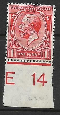 N16(1) 1d Bright Scarlet Royal Cypher Control E 14 imperf UNMOUNTED MINT MNH