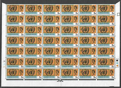 Sg 681b+c 1965 United Nations 3d (Ord) Dot Cylinder Listed Flaws UNMOUNTED MINT