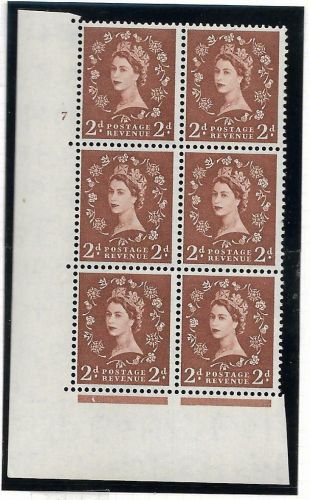 2d Wilding Edward Crown cylinder 7 No Dot perf type A(E I) UNMOUNTED MINT