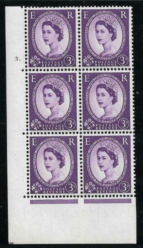 3d Wilding Edward Crown cyl 3 Dot perf type A(E I) UNMOUNTED MINT