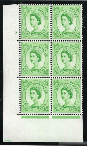 7d Wilding Edward Crown cylinder 2 Dot perf type A(E I) UNMOUNTED MINT MNH