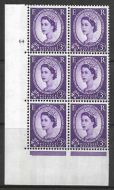 3d Blue Phosphor on White cyl 64 No Dot perf type A(E I) UNMOUNTED MINT