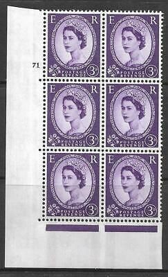 3d Blue Phosphor on White cyl 71 No Dot perf type A(E I) UNMOUNTED MINT