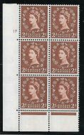 1958 2d Wilding Multi Crowns graphite Cyl 17 No Dot perf C UNMOUNTED MINT