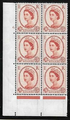 4½d 1958 Graphite cylinder 6 Dot perf type A(E I) UNMOUNTED MINT MNH