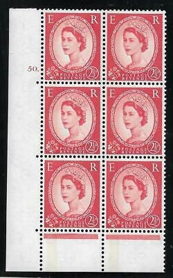 2½d Blue Phosphor Cream 1LB PHOTO cyl 50 Dot perf type C(E P) UNMOUNTED MINT