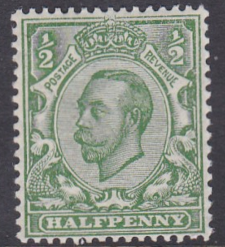 Spec N6(2) ½d  Pale Green Downey Head UNMOUNTED MINT MNH