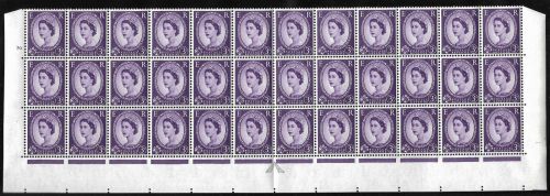 S71d 3d Wilding with Experimental T Watermark cyl 70 ND UNMOUNTED MINT