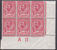 SG 327 N7(1) 1d Carmine Downey Head Control A 11(c) Perf 2 UNMOUNTED MINT MNH
