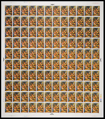 Sg 756d 1967 Christmas 3d - Phosphor Omitted In Full Sheet UNMOUNTED MINT