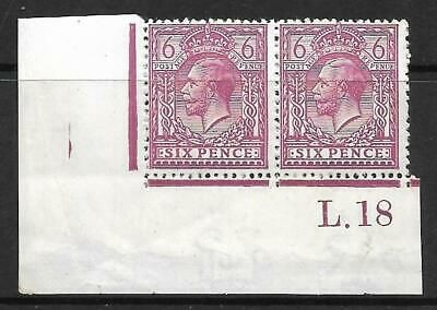 N26(3) 6d Reddish Purple Royal Cypher control L Dot 18 Imperf UNMOUNTED MINT