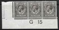N29(1) 9d Agate Royal Cypher control G15 imperf UNMOUNTED MINT
