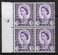 Sg XW1b 3d Wales with listed variety - wing tail flaw UNMOUNTED MINT