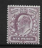 Sg 248 M32(2) 6d Dull Purple Chalky De La Rue UNMOUNTED MINT MNH