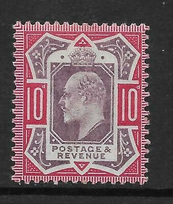 Sg 254 Spec M42(1) 10d Dull Purple  Carmine De La Rue UNMOUNTED MINT