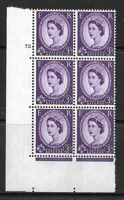 3d Violet 8mm Phosphor 1SB Cyl 72 Dot perf type A(E I) UNMOUNTED MINT