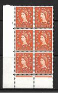 ½d Wilding Edward Crown cylinder 1 Dot perf type C(E P) UNMOUNTED MINT