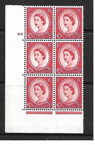 2½d Wilding Edward Crown cylinder 44 No Dot perf type A(E I) UNMOUNTED MINT
