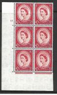 2½d Wilding Tudor Wmk Cylinder 12 No Dot perf type A(E I) UNMOUNTED MINT