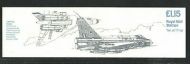 FI2b 1981 Lighning Vulcan Military Aircraft Folded Booklet - good perfs