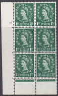 1957 1½d Edward Graphite cylinder 21 No Dot perf type C(E P) UNMOUNTED MINT