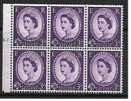 SB90 Wilding booklet pane Edward Crown perf type Ie cyl K2T Dot UNMOUNTED MNT