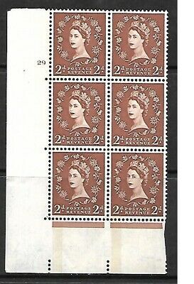2d Wilding Blue on Cream 1 band left 29 No Dot perf A(E I) UNMOUNTED MINT