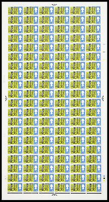SG689 1966 4d Landscapes (PHOS) Cylinder 2A1B1C dot Full Sheet UNMOUNTED MINT