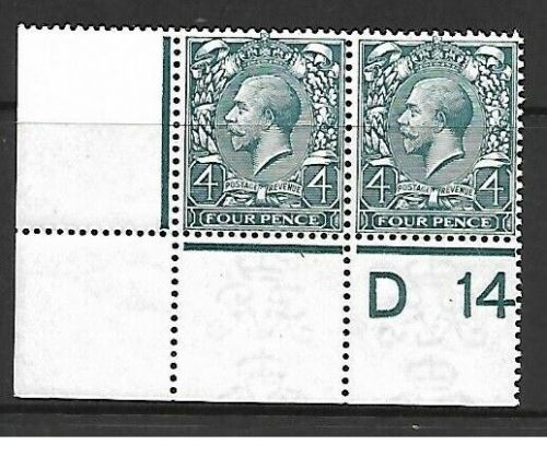 N23(2) 4d Pale Grey Green Royal Cypher control D14 perf UNMOUNTED MINT