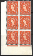 ½d Wilding Multi Crown on cream Cyl 3 Dot perf A(E I) UNMOUNTED MINT MNH