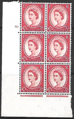 2½d Wilding Multi Crown on Cream Cyl 50 No Dot perf A(E I) UNMOUNTED MINT