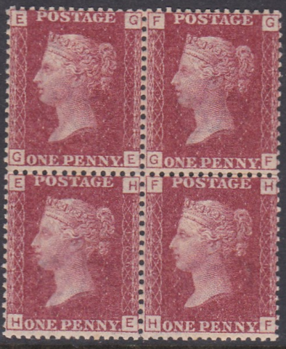 Sg43 1d plate 106 Block of four ALL UNMOUNTED MINT