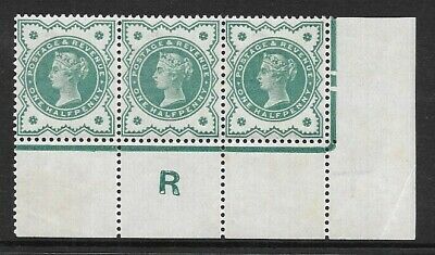 ½d Green Jubilee control R Perf strip of 3 UNMOUNTED MINT