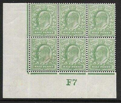 ½d Yellow-Green Control F7 (Co-Ex) perf type H1 plate 38 UNMOUNTED MINT