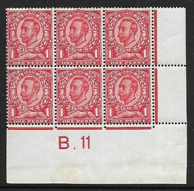 N11(2) 1d Bright Scarlet Downey Head Control B. 11 Perf 2 UNMOUNTED MINT MNH