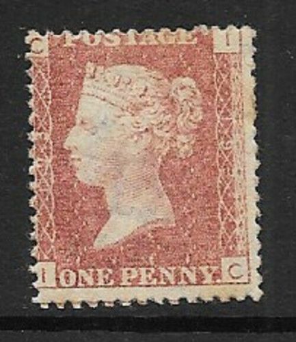 SG 43 1d Penny Red Lettered I-C plate 193 MOUNTED MINT